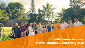 Our 4th Quarter Journey: Growth, Gratitude, and Giving Back